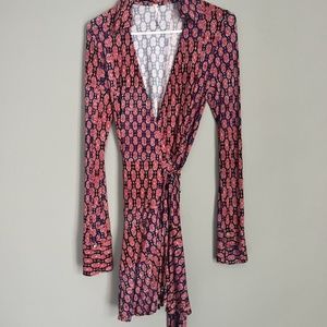 Free People Rhetta Wrap Printed Dress